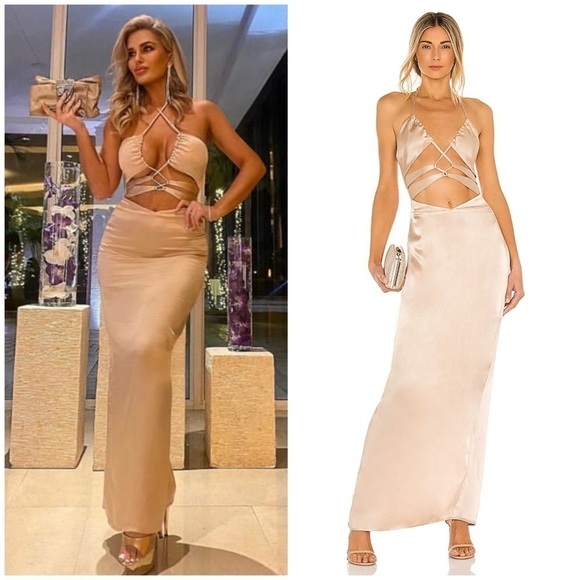Michael Costello x REVOLVE Josie Gown in Nude